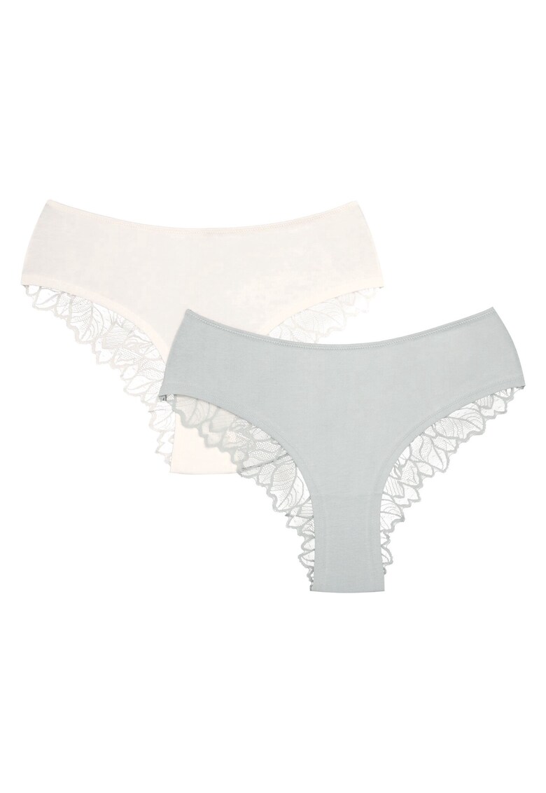 Chiloti de croaiala sorti Pelia set de 2 Verde menta - crem