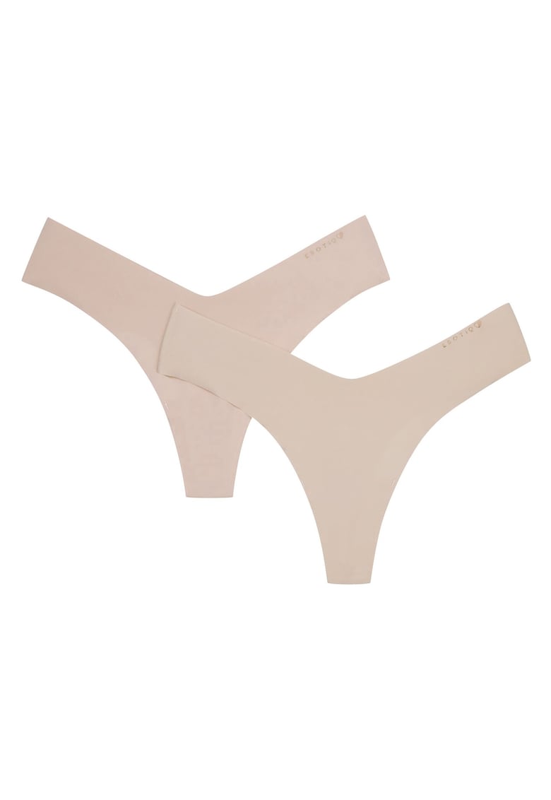 Chiloti stringi Pacaya set de 2 Roz murdar - bej - Multicolor