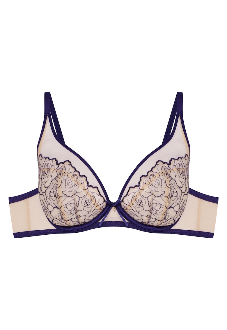 Sutien Clasic Batty Albastru - Bej