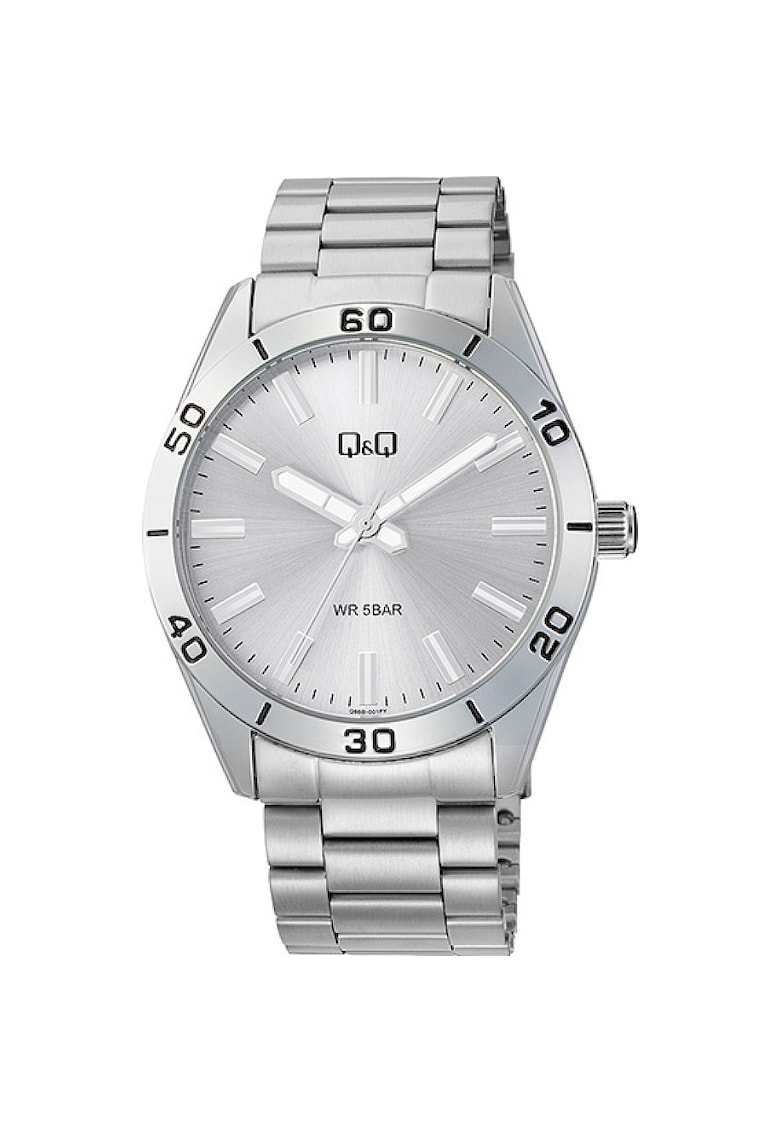 Ceas analogic barbatesc  Q86B-001PY - lant metalic