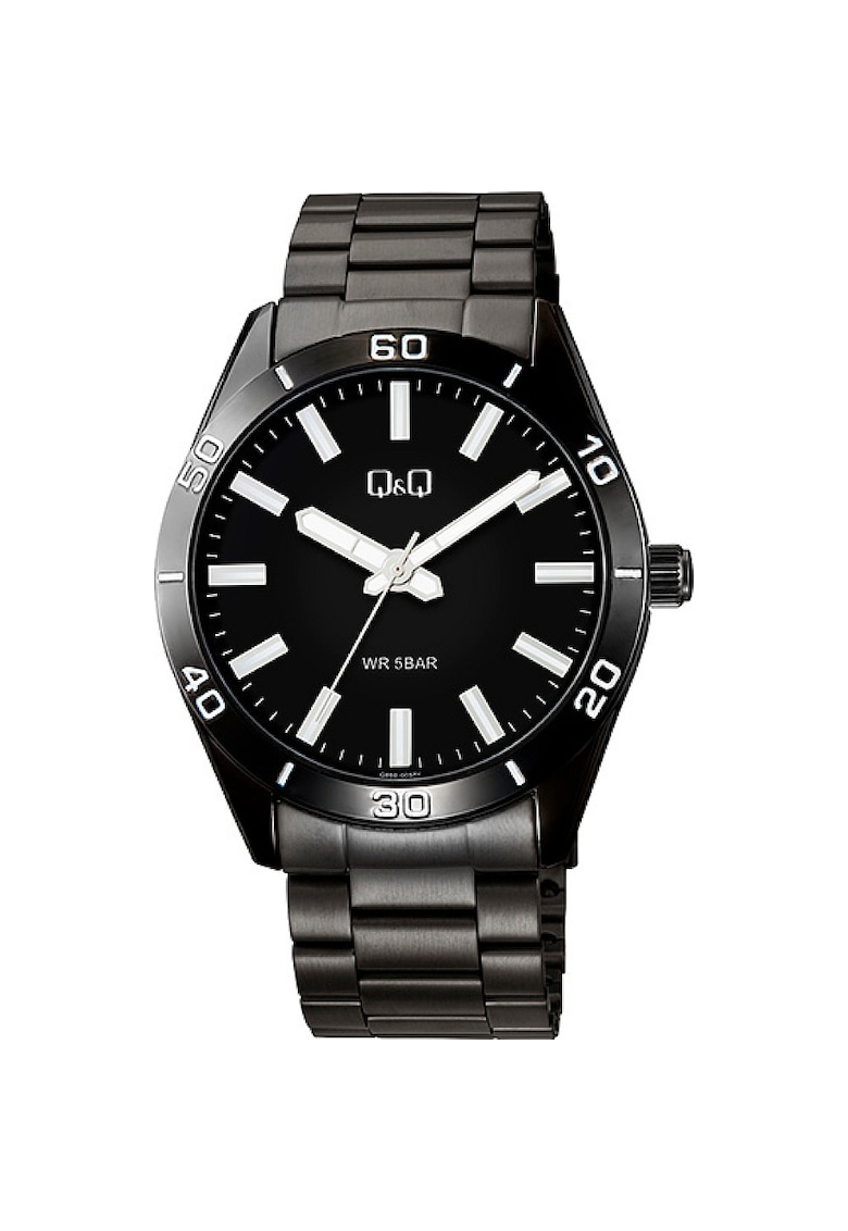 Ceas analogic barbatesc  Q86B-005PY - lant metalic