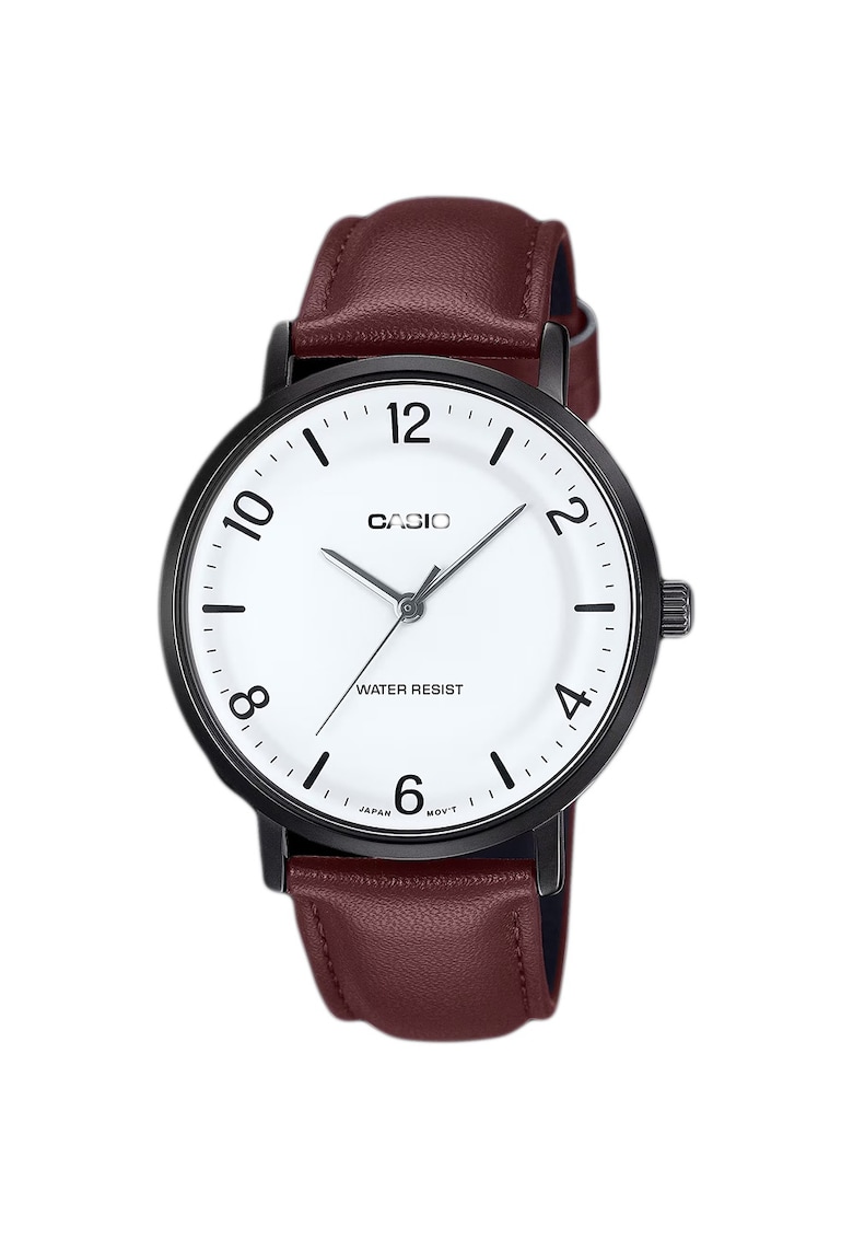 Ceas analogic barbatesc  MTP-VT03BL-7B - curea din piele