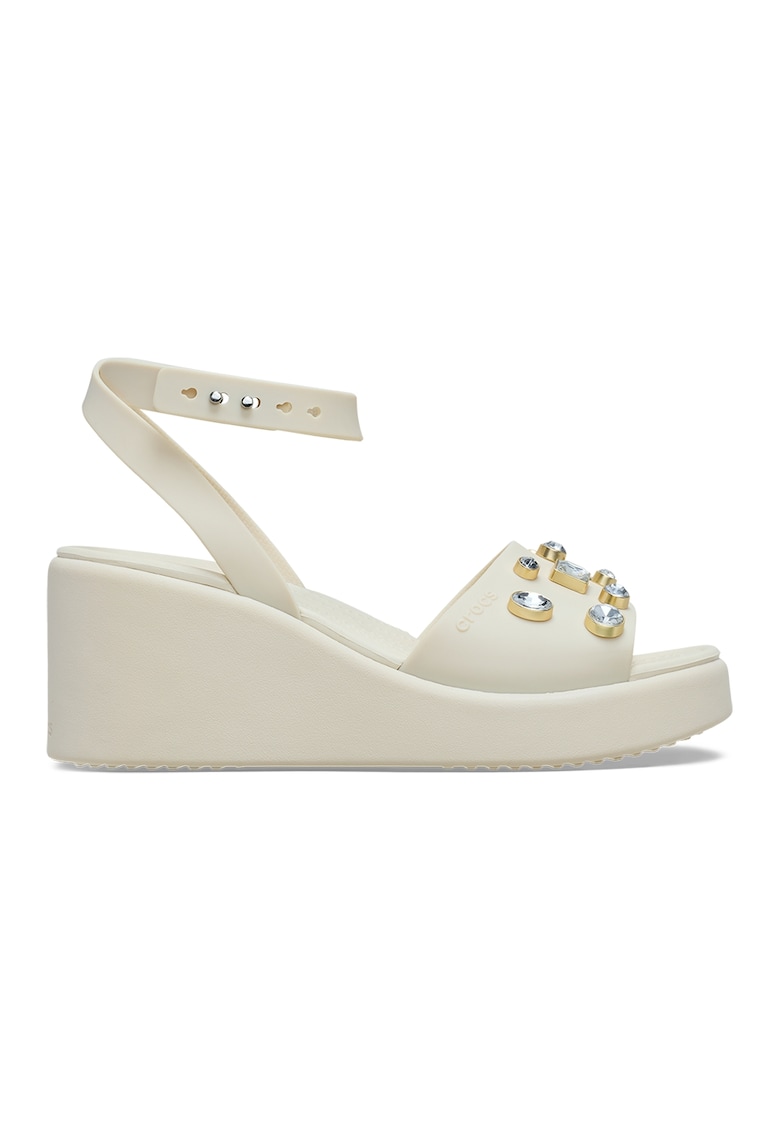Sandale wedge cu strasuri