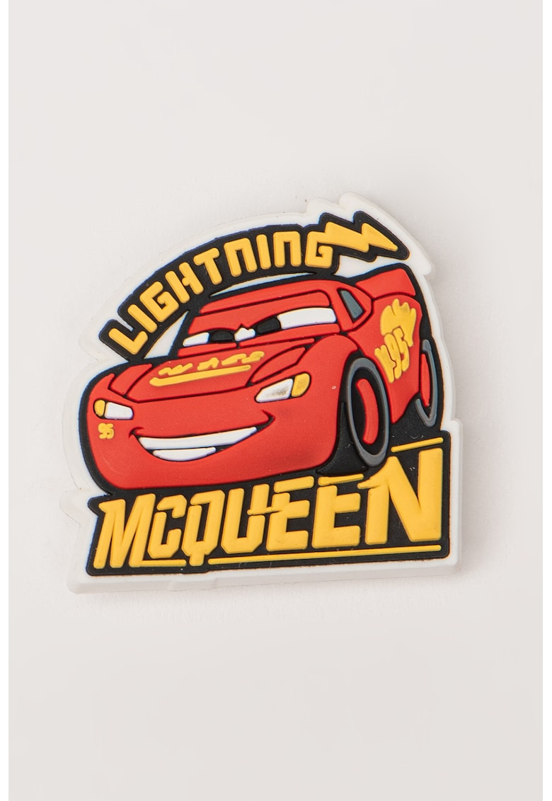Talisman pentru saboti Jibbitz Lightning McQueen - Galben sofran/Rosu vermillion