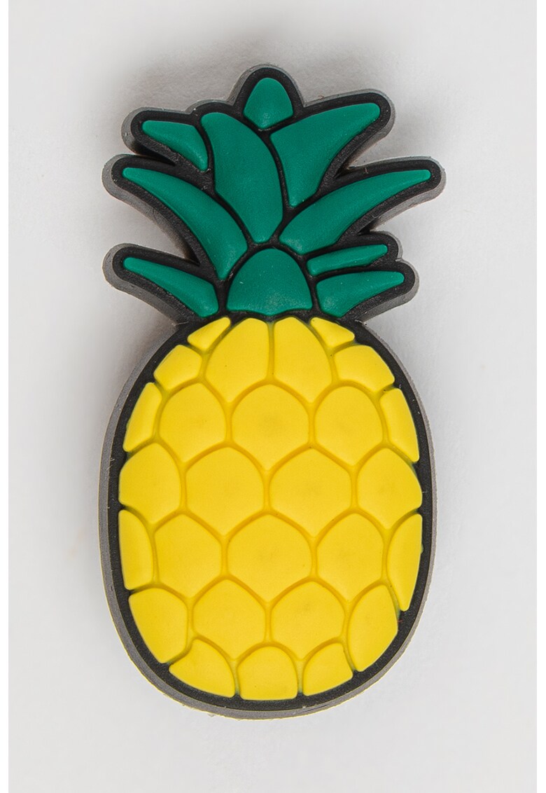 Talisman cu model cu ananas Jibbitz™ - Verde/Galben