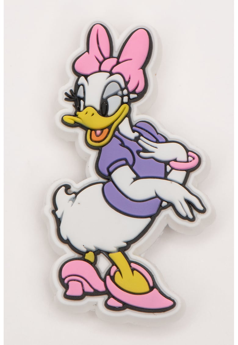 Talisman cu Daisy Duck Jibbitz - Alb/Roz deschis/Lila