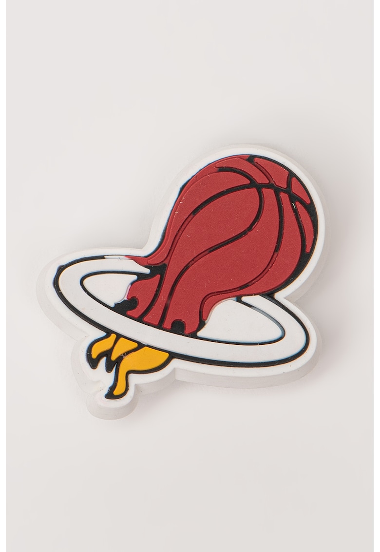 Talisman pentru saboti Jibbitz Basketball Team - Alb/Maro cognac