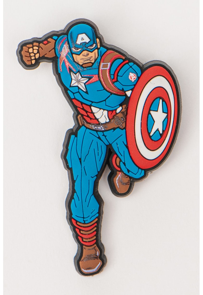 Talisman cu imprimeu cu desene Jibbitz - Rosu vermillion/Albastru deschis