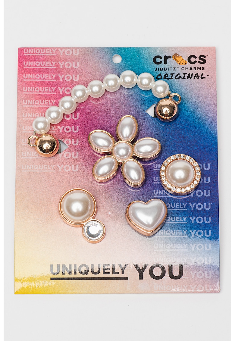 Set de talisman cu perle sintetice - pentru saboti - 5 piese