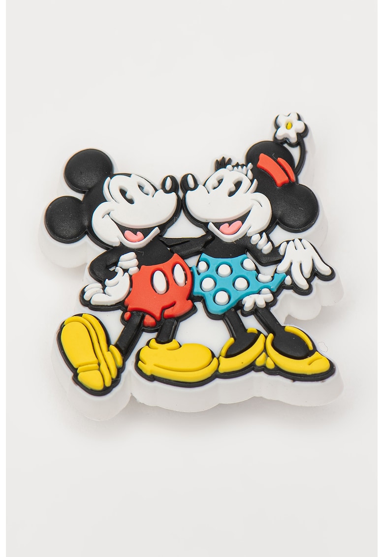 Talisman cu imprimeu cu desene Jibbitz - Negru/Galben deschis/Rosu vermillion