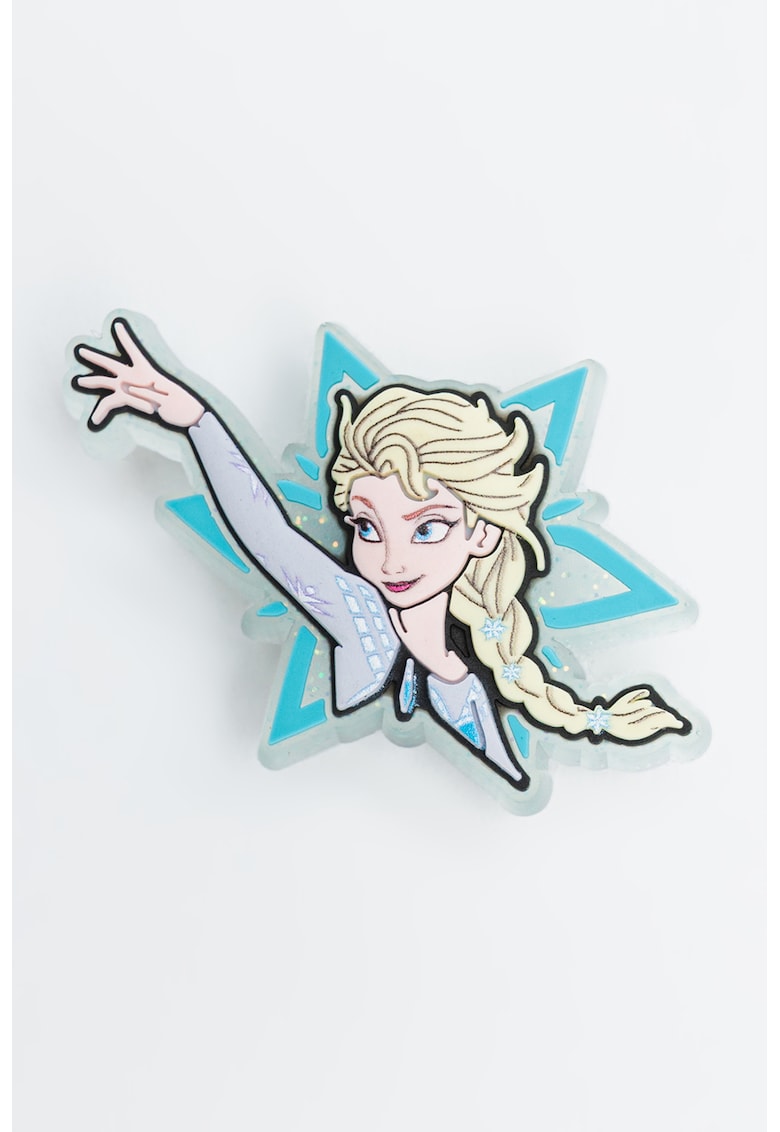 Talisman cu model Elsa Jibbitz - Albastru pastel/Galben pal