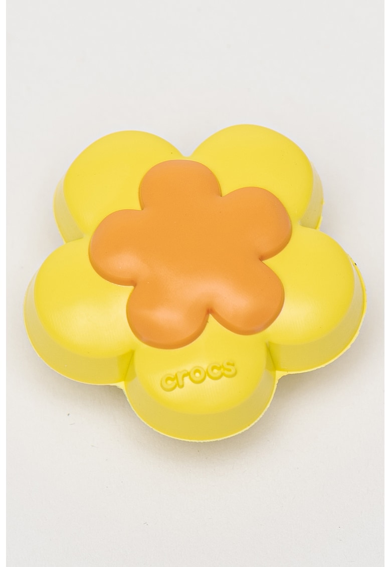Talisman in forma de floare - pentru saboti - Galben pai/Portocaliu deschis