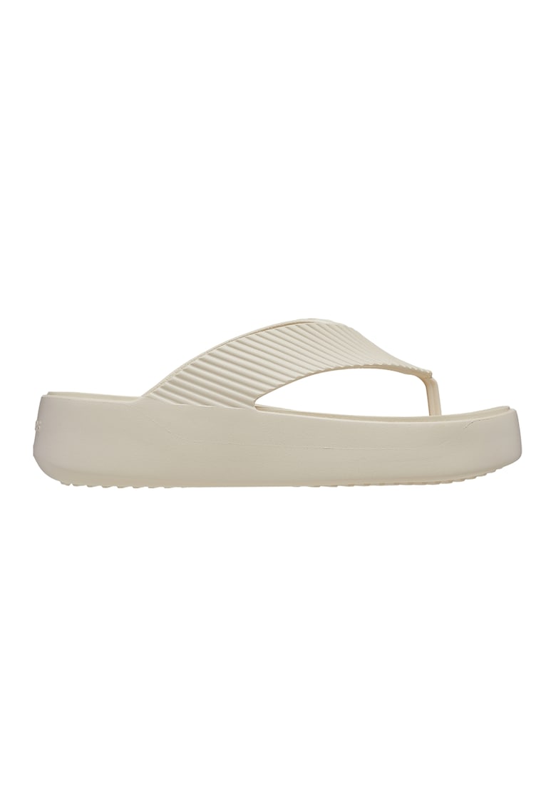 Papuci flip-flop cu striatii - Alb murdar