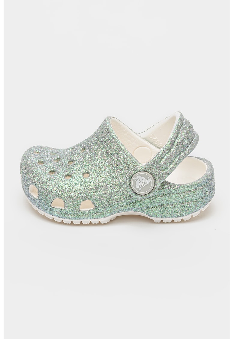 Saboti slingback cu model clasic si aspect stralucitor