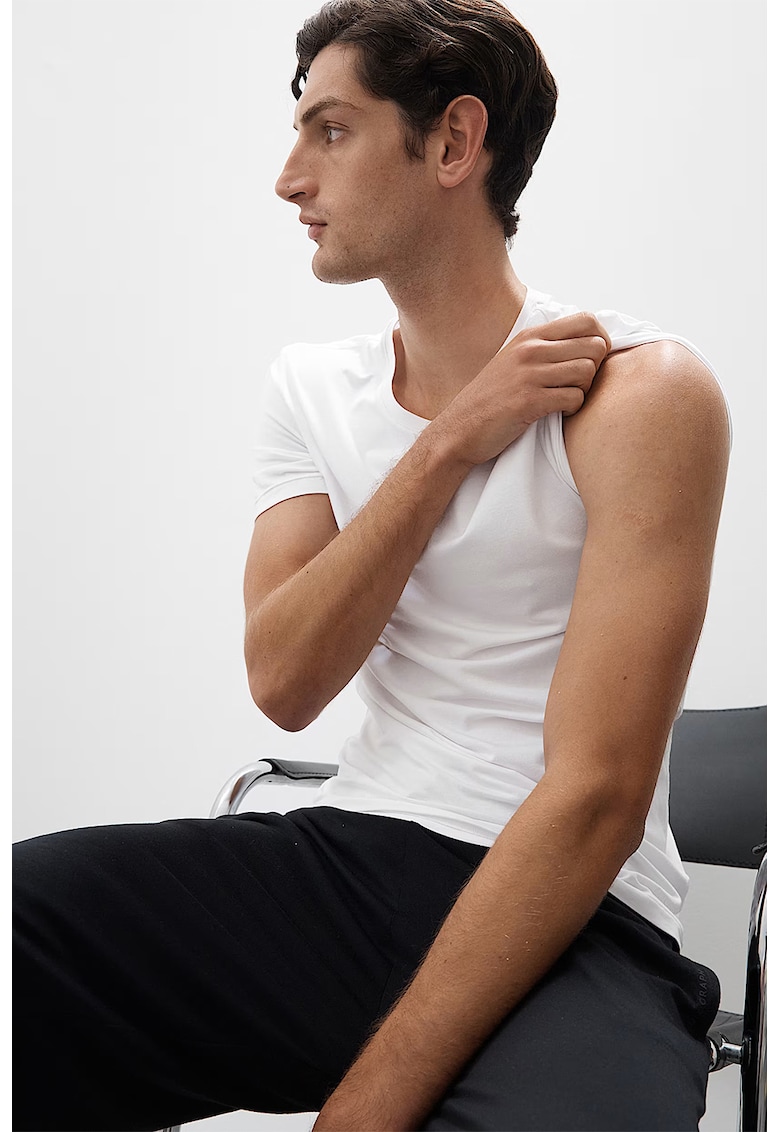 Tricou de pijama din amestec de modal