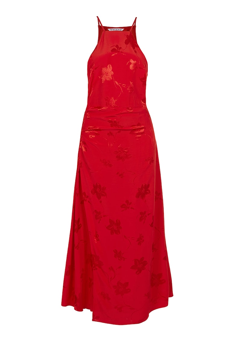 Rochie maxi cu aspect satinat