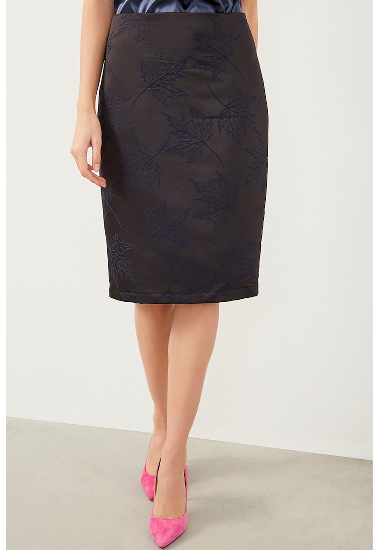 Fusta creion cu design floral