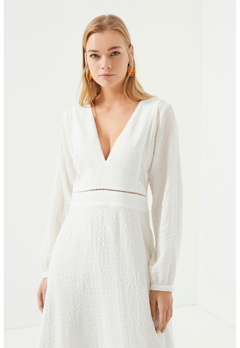 Rochie uni cu maneci lungi