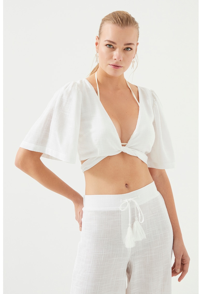 Bluza pentru plaja - Bumbac/Viscoza - Galben