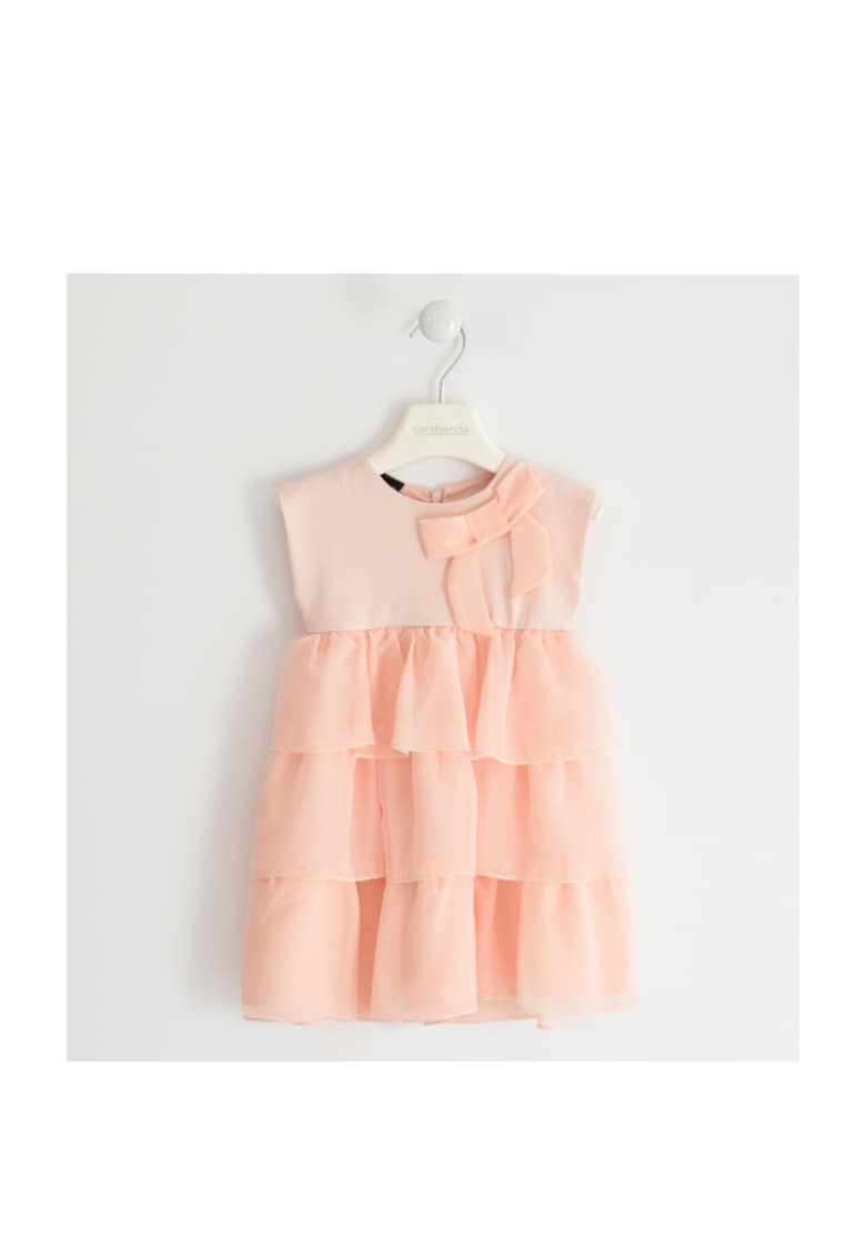 Rochie din voal cu volane pentru fete - 0.4429 - Piersica - Piersica