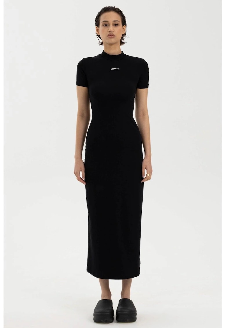 Rochie maxi cu decupaj pe spate - Negru