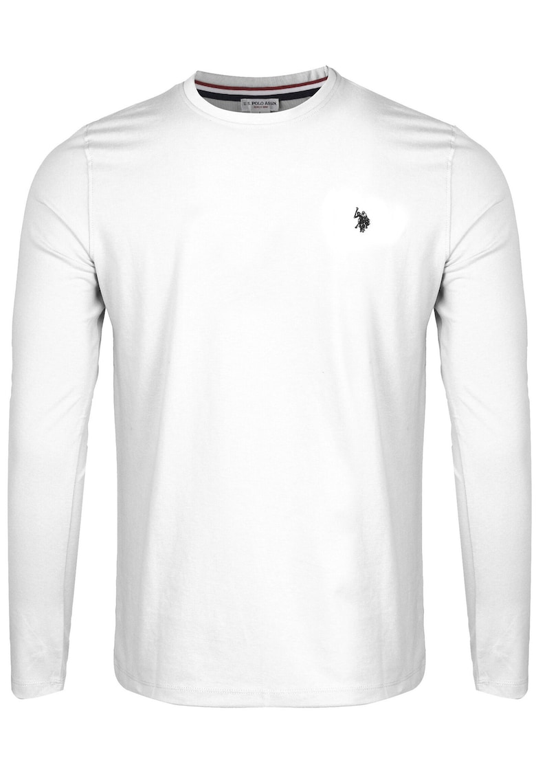 Tricou barbati - WILL - guler crosetat - alb - bumbac