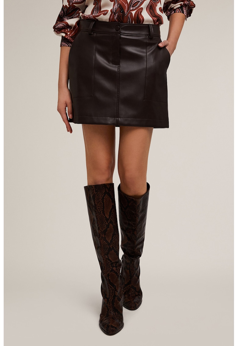 Fusta mini de piele ecologica