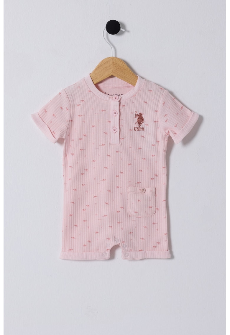 Salopeta de bumbac cu imprimeu