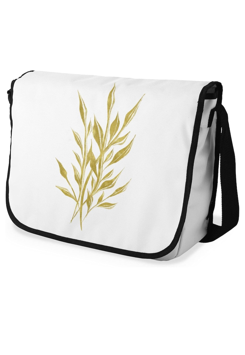 Geanta dama bumbac - design geometric - bej - 29x36cm