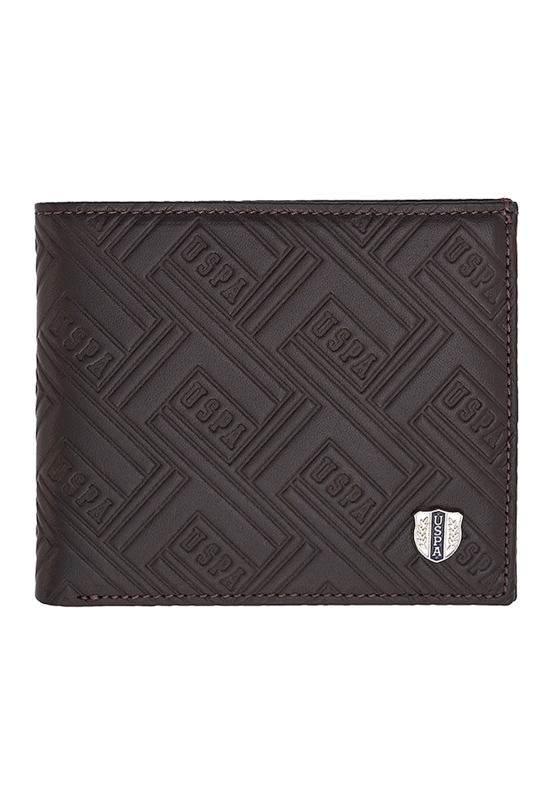 Portofel de piele cu logo