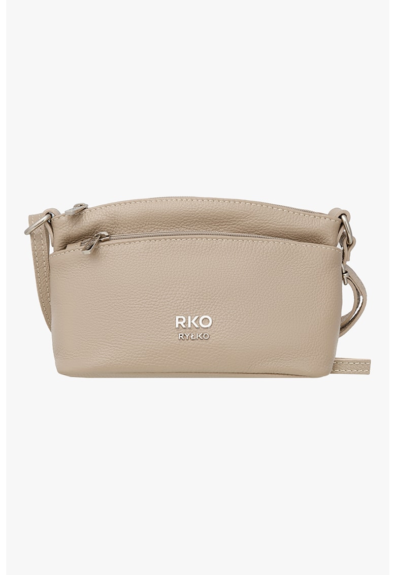 RYLKO - Geanta crossbody din piele - Maro nisip