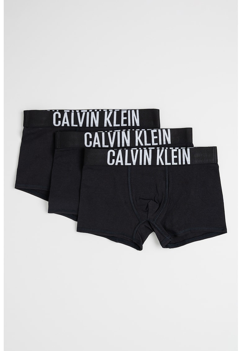 Set de boxeri cu banda logo - 3 Perechi - Negru