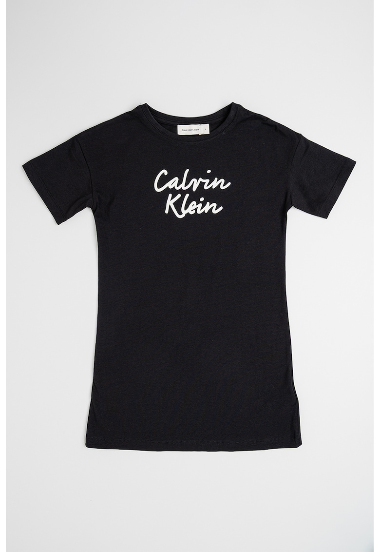 Rochie de seara cu imprimeu logo