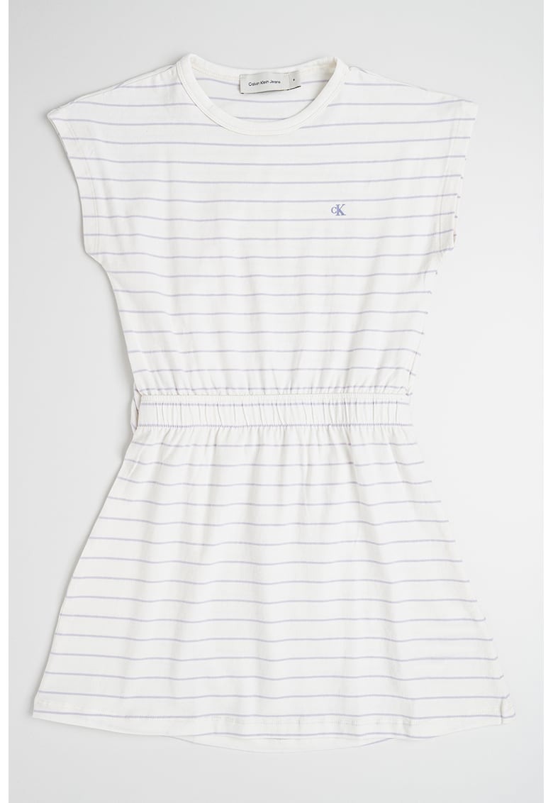 Rochie evazata cu model in dungi