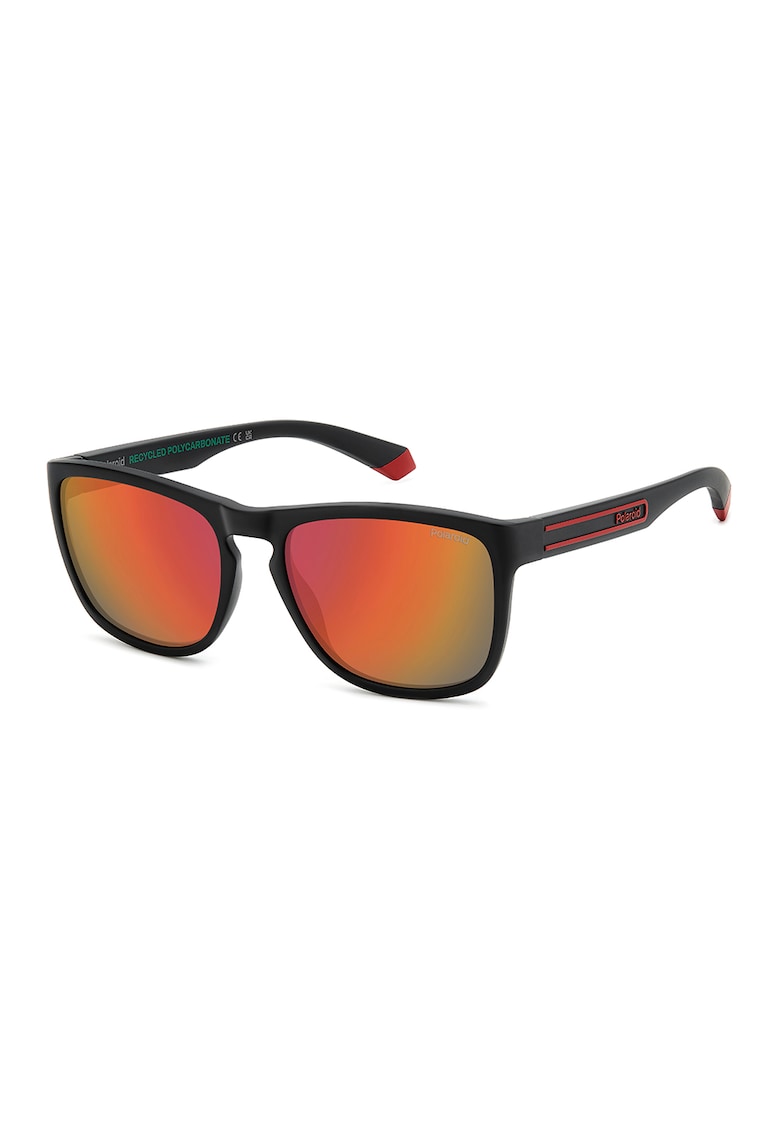 Ochelari de soare unisex polarizati - Rosu/Negru