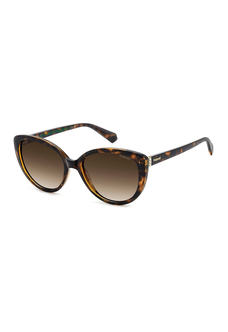 Ochelari de soare cat-eye cu lentile polarizate - Maro