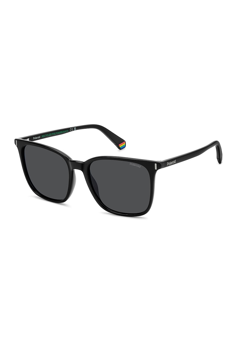 Ochelari de soare patrati cu lentile polarizate - Negru