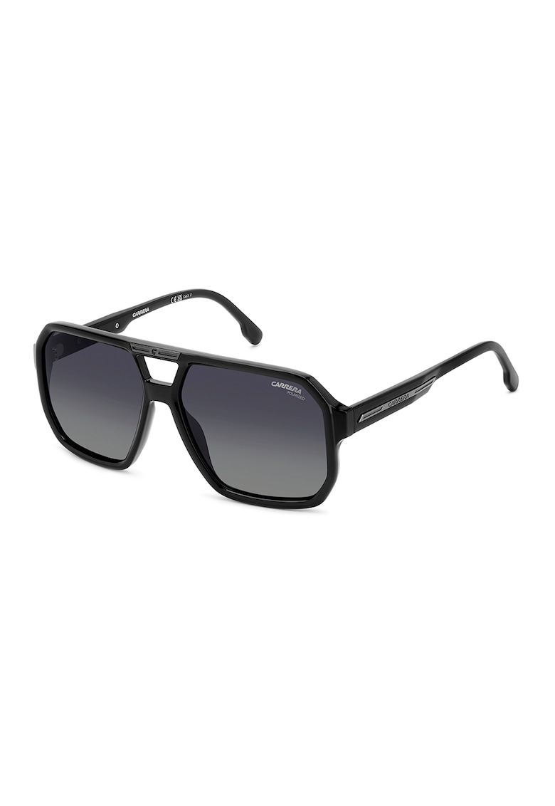 Ochelari de soare - cu lentile in degrade - Negru/Argintiu