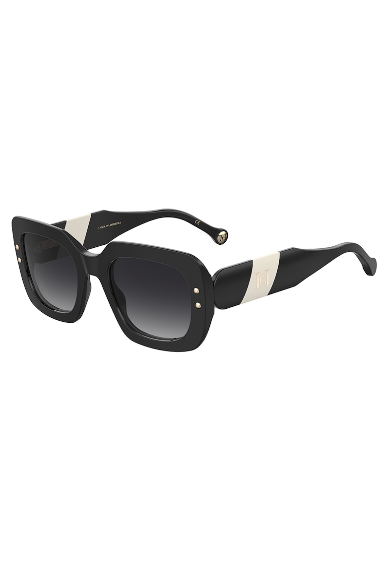 Ochelari de soare patrati cu lentile in degrade - Negru/Crem