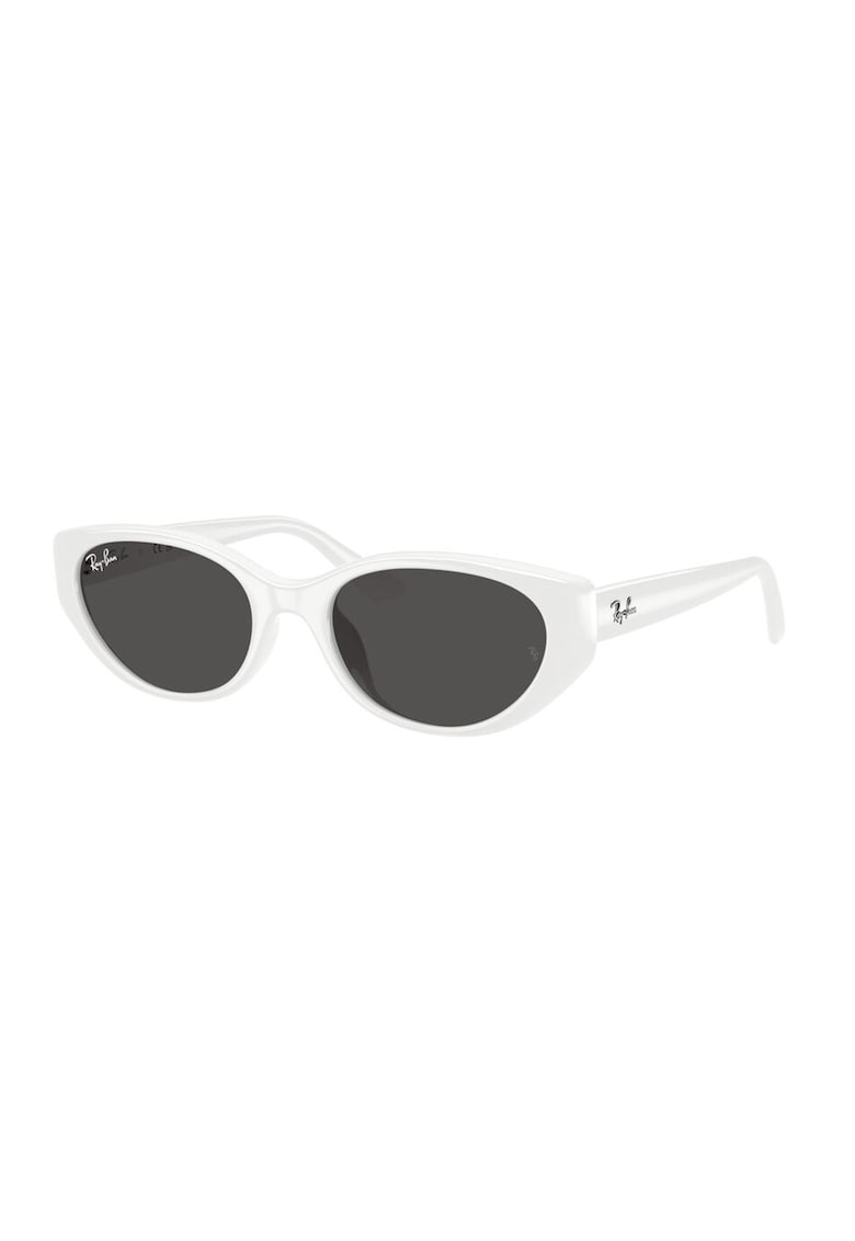 Ochelari de soare ovali unisex - Alb