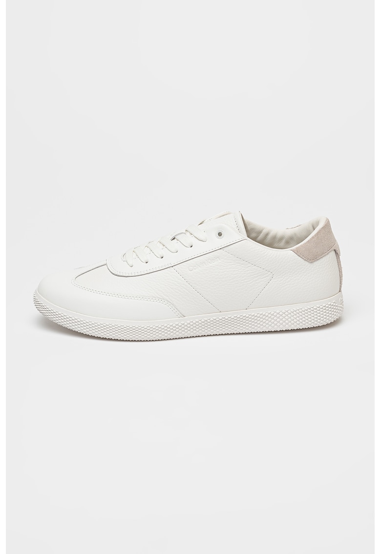 Pantofi sport din piele cu model uni