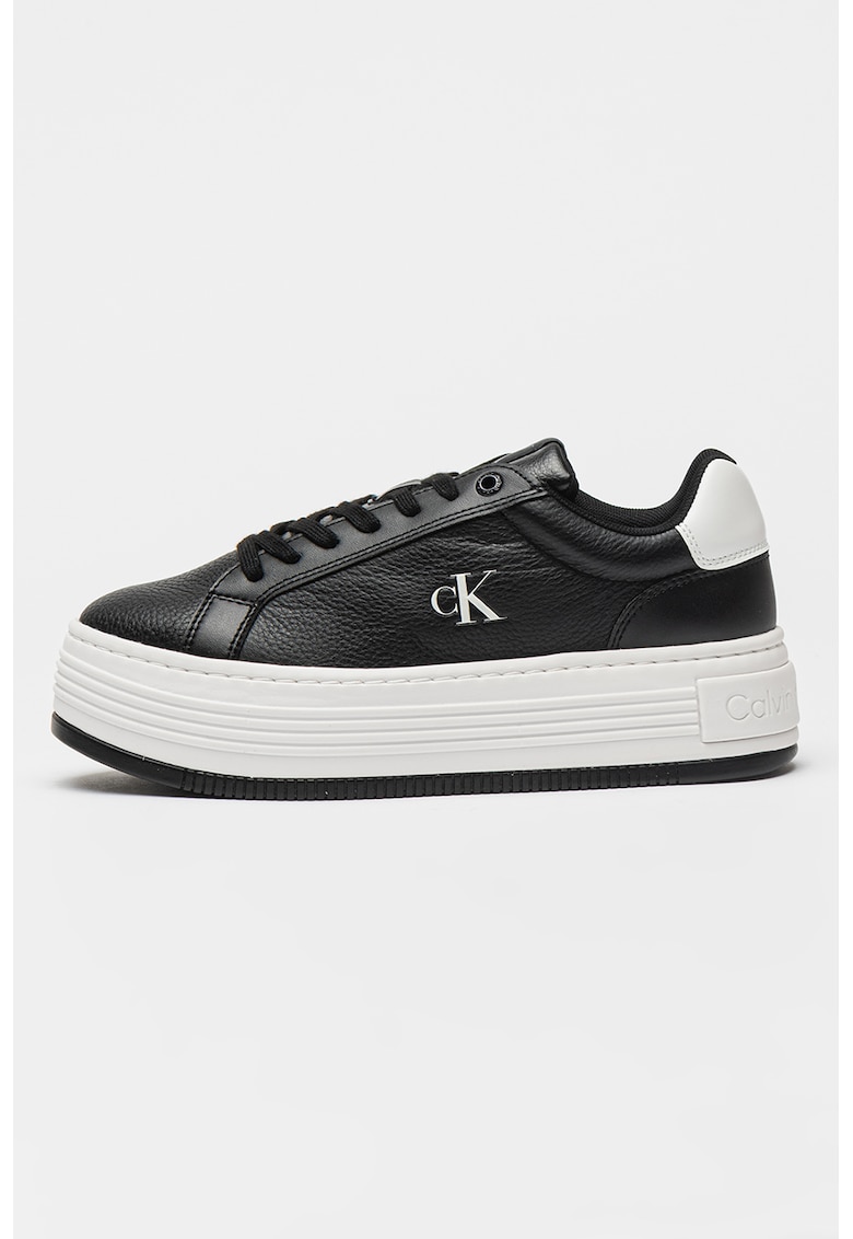 Pantofi sport cu talpa flatform si sireturi