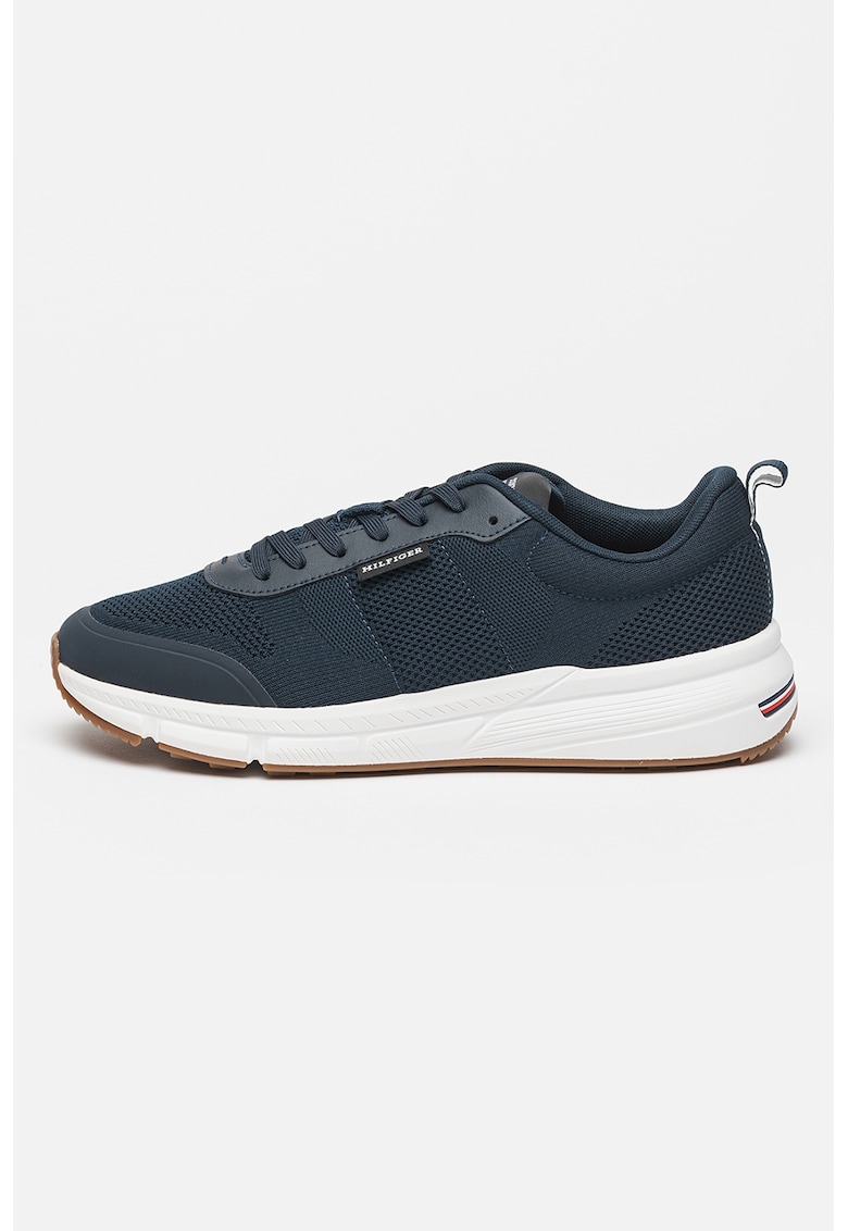 Pantofi sport de material textil cu logo - Albastru ultramarin