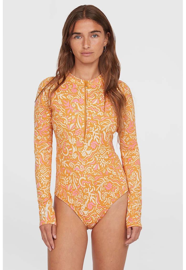 Costum de baie intreg cu fenta cu fermoar Women Of The Wave