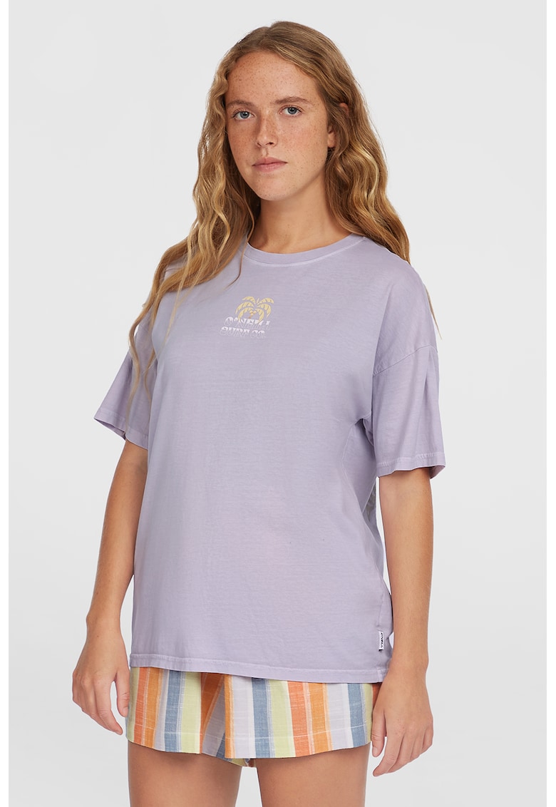 Tricou din bumbac cu maneci cazute