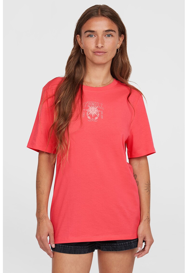 Tricou cu imprimeu grafic - Coral