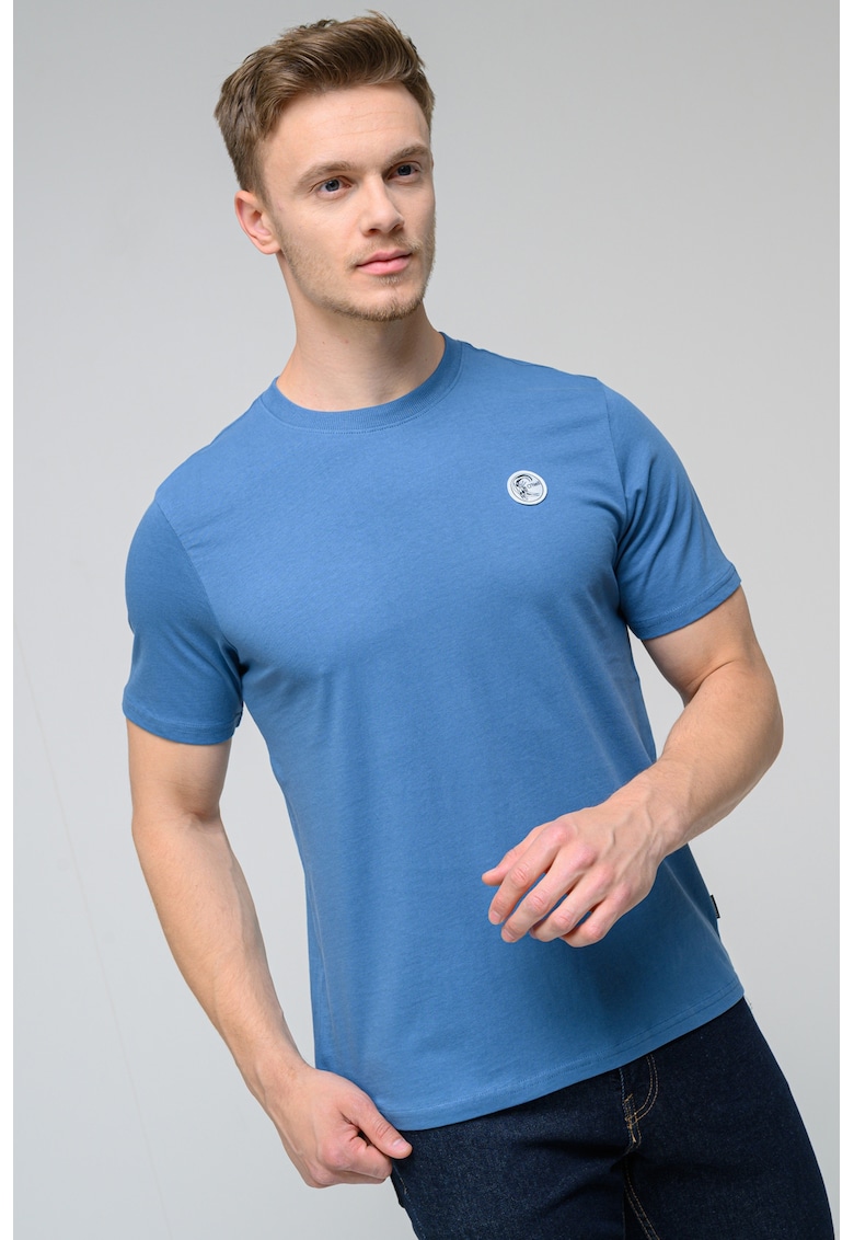 Tricou cu decolteu la baza gatului Originals - Albastru inchis