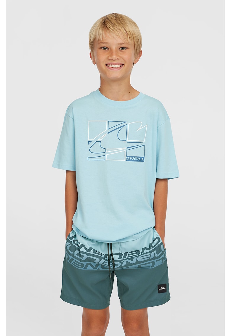 Pantaloni scurti de baie cu imprimeu logo