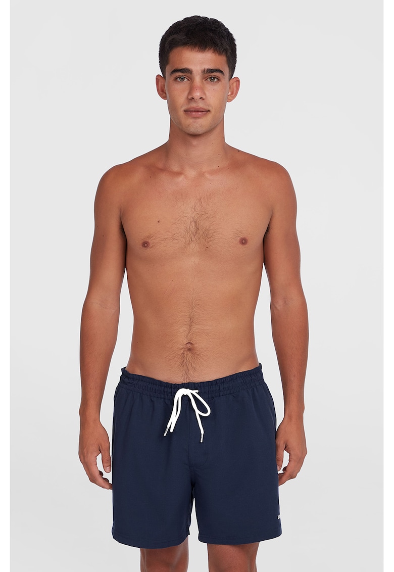 Pantaloni scurti uni de baie cu buzunare laterale