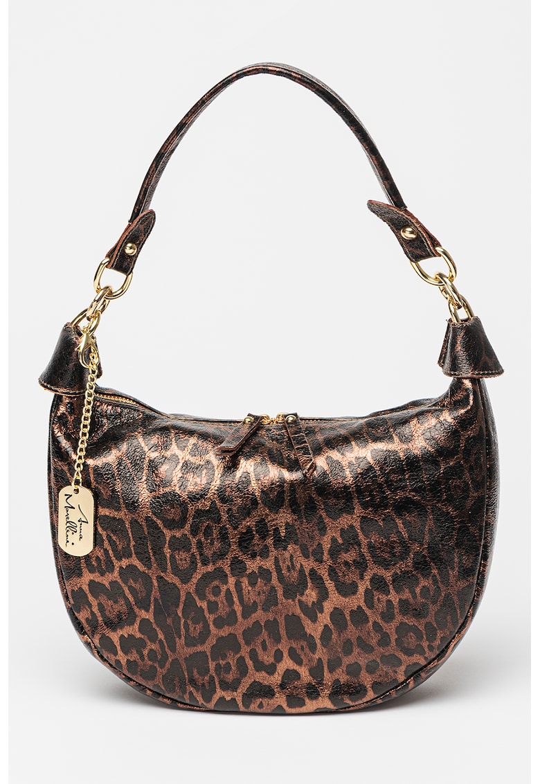Geanta de piele cu animal print